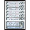 Image 1 : Bank of Canada $5, 1954 - Lot of 7 Notes