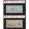 Image 2 : Bank of Canada $1 & $100, 1954 - Lot of 2 BCS Graded Notes