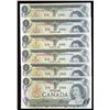 Image 1 : Bank of Canada $1, 1973 Replacement/Test Notes - Lot of 6