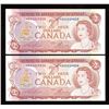 Image 1 : Bank of Canada $2, 1974 Replacements - Lot of 2