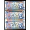 Image 1 : Bank of Canada $5, 1972 Lot of 3 Consecutive Notes