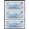 Image 2 : Bank of Canada $5, 1972 Lot of 3 Consecutive Notes