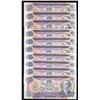 Image 1 : Bank of Canada $10, 1971 - Lot of 10