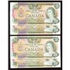 Image 2 : Bank of Canada $20, 1979 - Lot of 2 Consecutive Pairs