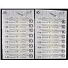 Image 2 : Bank of Canada $10, 1989 - Lot of 16