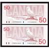 Image 2 : Bank of Canada $50, 1988 - Lot of 2