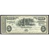 Image 1 : New Brunswick Scrip, Jewett and Pitcher $5, 1873