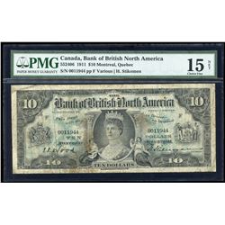 Bank of British North America $10, 1911