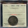 Image 2 : 1862 New Brunswick Twenty Cents
