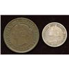 Image 2 : 1859 One Cent & 1858 Ten Cent Coins - Lot of 2