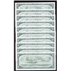 Image 2 : Bank of Canada $1, 1954 - Lot of 10 Consecutive Banknotes