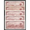 Image 2 : Bank of Canada $2, 1954 - Lot of 5 Replacement Notes