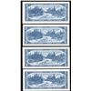 Image 2 : Bank of Canada $5, 1954 - Lot of 4 Replacement Notes