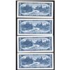 Image 2 : Bank of Canada $5, 1954 - Lot of 4 Replacement Notes
