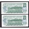 Image 2 : Bank of Canada $1, 1973 Birth Year Serial Numbered Notes