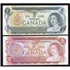 Image 1 : Bank of Canada $1, $2 Low Serial Numbered Matching Set