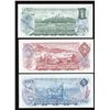 Image 2 : Bank of Canada $1, $2, $5 Low Serial Numbered Matching Set