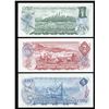 Image 2 : Bank of Canada $1, $2, $5 Low Serial Numbered Matching Set