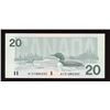 Image 2 : Bank of Canada $20, 1991 Replacement Note