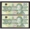 Image 2 : Bank of Canada $20, 1991 Replacement Consecutive Serial Numbers
