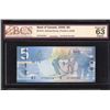 Image 1 : Bank of Canada $5, 2006 Low Serial Number