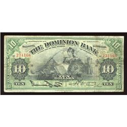 Dominion Bank $10, 1925