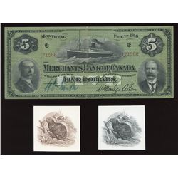 Merchants Bank of Canada $5, 1916