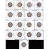 Image 1 : Canada Twenty-Five Cent Lot of 17 Coins