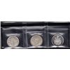 Image 2 : Canada Fifty Cents Lot of 3 ICCS Graded Coins