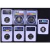 Image 2 : Canada Fifty Cents Lot of 7 Graded Coins