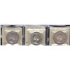 Image 1 : Canada Dollars - Lot of 3 ICCS Graded