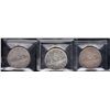 Image 2 : Canada Dollars - Lot of 3 ICCS Graded