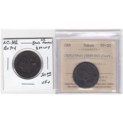Lower Canada Tokens - Lot of 2