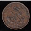 Image 2 : Bank of Upper Canada, 1852 - with wide 2, One Penny.