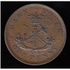 Image 2 : Bank of Upper Canada, 1854 - with plain 4, One Penny.