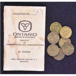 Canada - Ontario Lot of Tokens