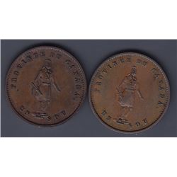 Br 529. Quebec Bank ½ penny, 1852.