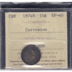 Canada 1874H Ten Cents