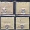 Image 1 : Canada ICCS-graded Ten Cents Lot of 4