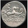 Image 2 : Roman Republic Appius Claudius Pulcher, T. Manlius Mancinus and Q. Urbinus, Denarius, c110 BC