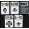 Image 2 : Spain - Lot of 5 Graded Coins