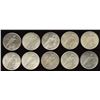 Image 2 : Lot of 10 USA Silver Dollars