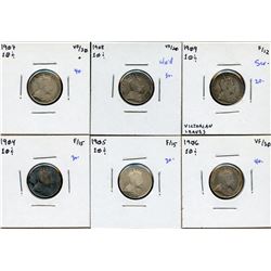 Ten Cents - Lot of 6