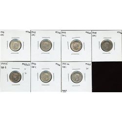 Ten Cents - Lot of 7