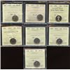 Image 1 : Ten Cents ICCS Graded - Lot of 7