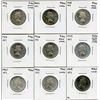 Image 1 : Twenty-Five Cents Proof Like Lot of 9