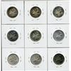Image 2 : Twenty-Five Cents Proof Like Lot of 9