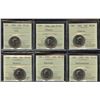 Image 1 : 1992 Commemorative Twenty-Five Cents - Lot of 6 ICCS Graded