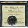Image 1 : 2000 Millennium Mule Twenty-Five Cents