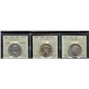 Image 1 : Fifty Cents ICCS Graded - Lot of 3